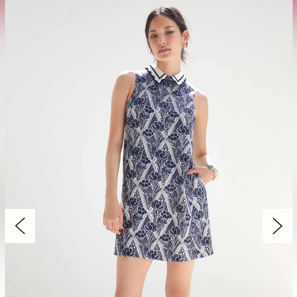 Maeve Anthropologie Lattice shift dress NWT - Picture 2 of 11